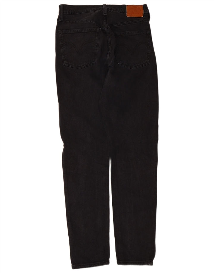 Blugi 501 drepti pentru bărbați Levi's W26 L30 bumbac negru