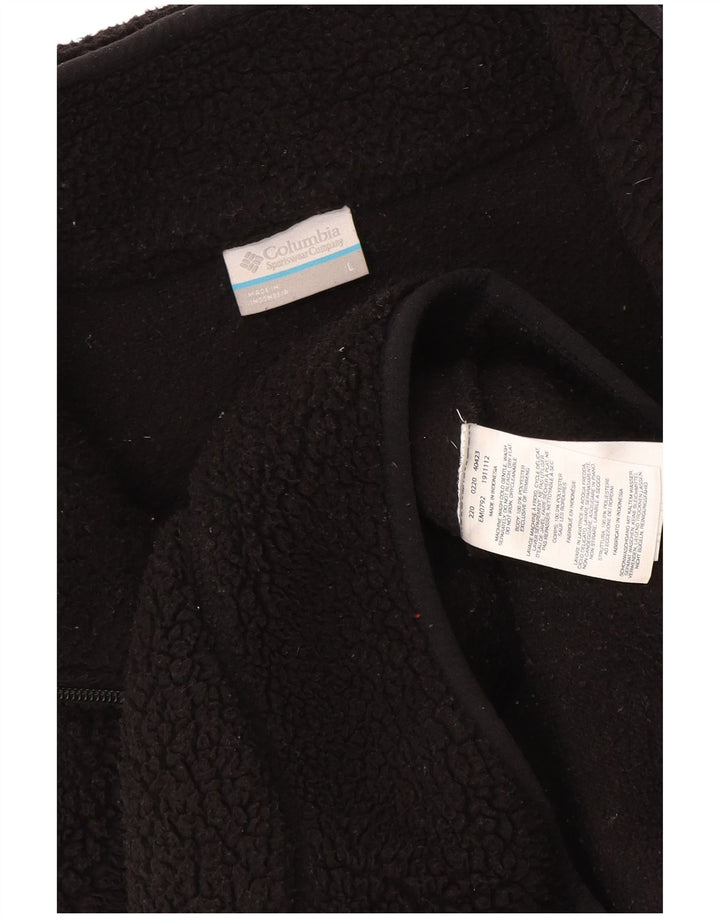Jachetă fleece Columbia pentru bărbați UK 40, mare, negru, poliester
