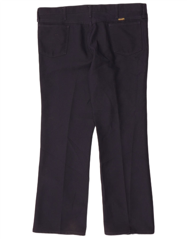 Pantaloni casual drepti pentru bărbați WRANGLER W42 L30 poliester bleumarin