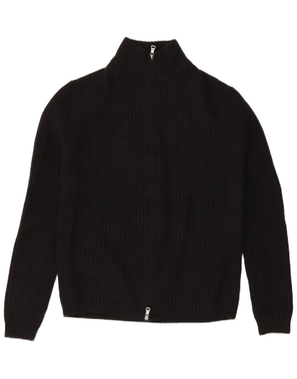 Pulover cardigan pentru bărbați Calvin Klein, lână merinos neagră mare