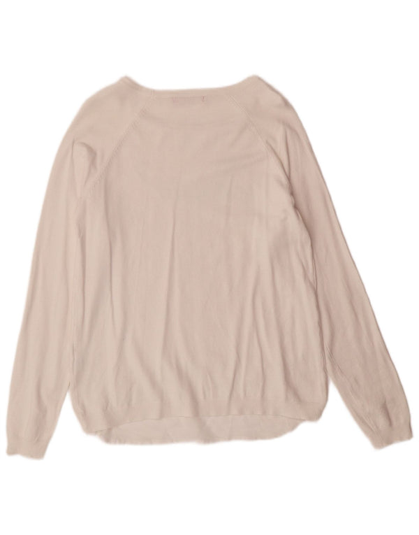 Pulover Guess pentru femei, cu grafică, cu gât de barcă, UK 10 Small White