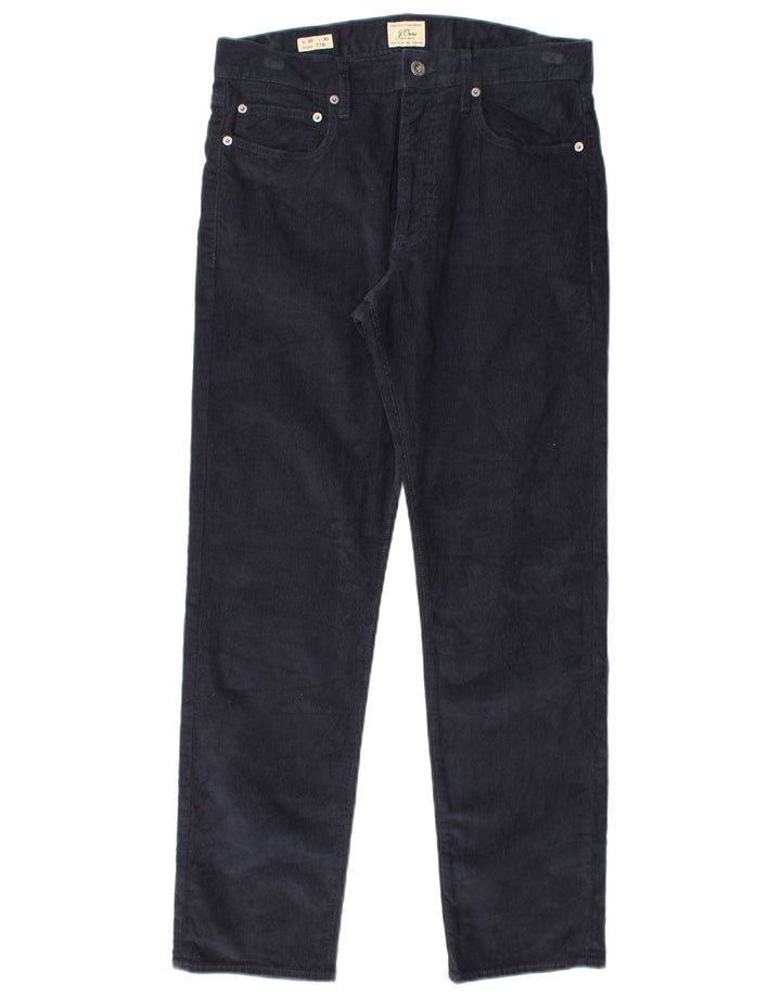 Pantaloni drepti din velur 770 pentru bărbați J. CREW L30 L30 bumbac bleumarin