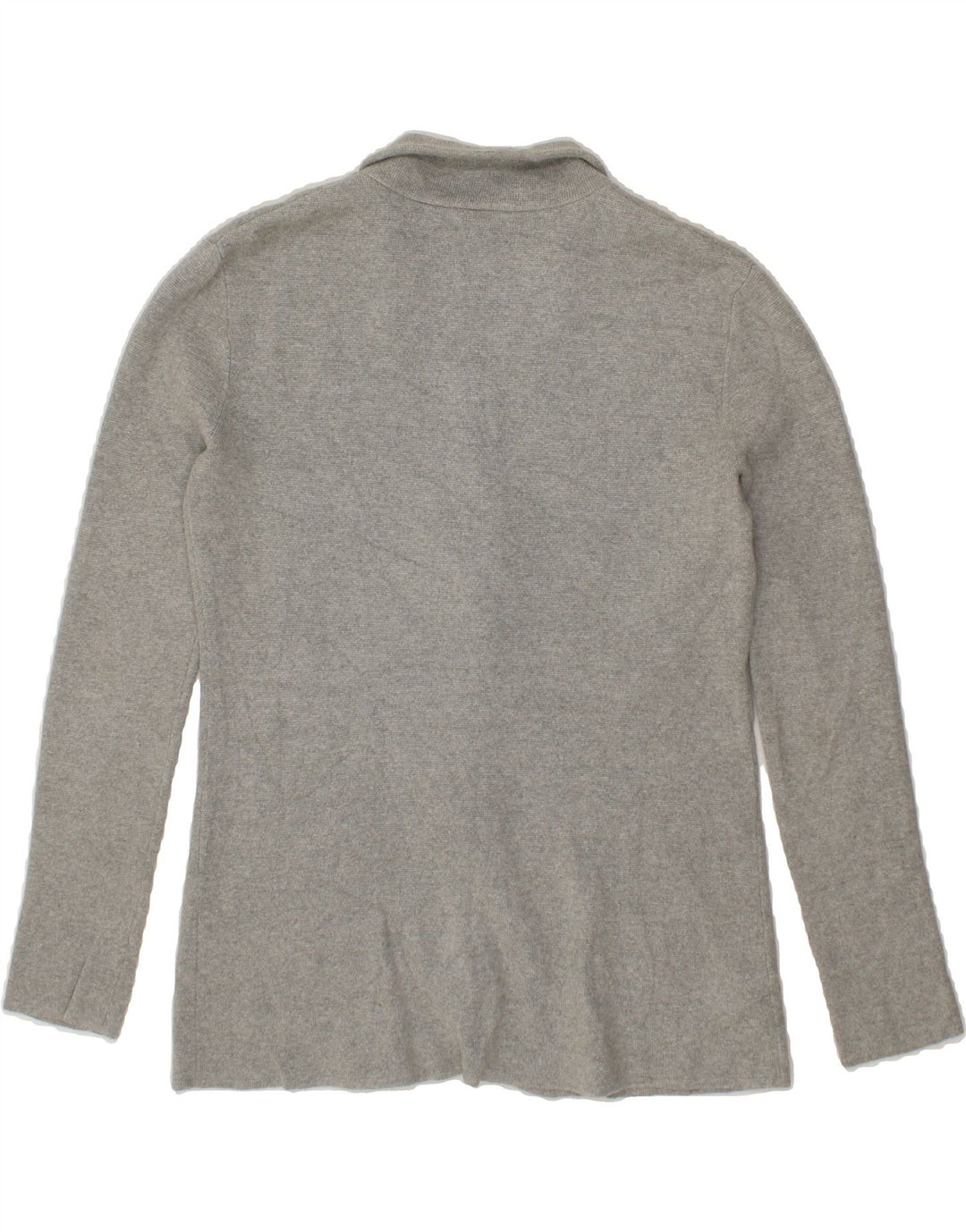 J. CREW Womens Oversized Knit 2 Button Blazer Jacket UK 6 XS Grey Cotton Vintage J. Crew and Second-Hand J. Crew from Messina Hembry 