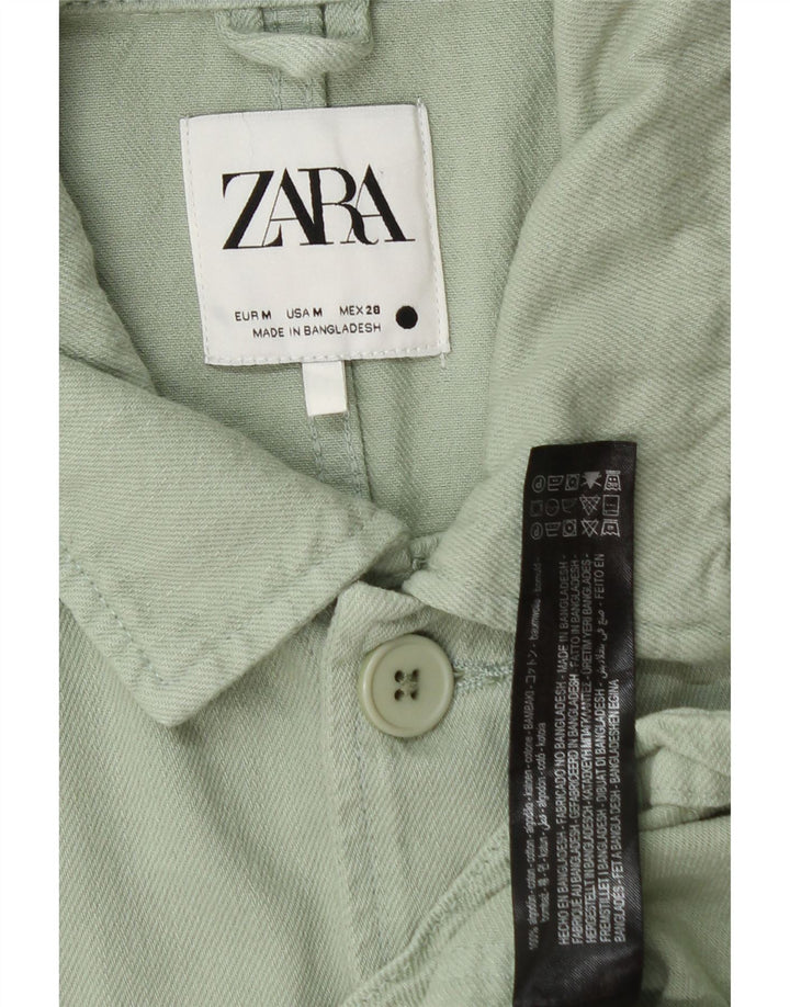 Jachetă pentru bărbați Zara, UK 38, bumbac verde mediu