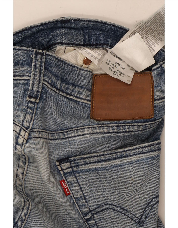 Blugi 511 slim pentru femei LEVI'S W29 L30 bumbac albastru