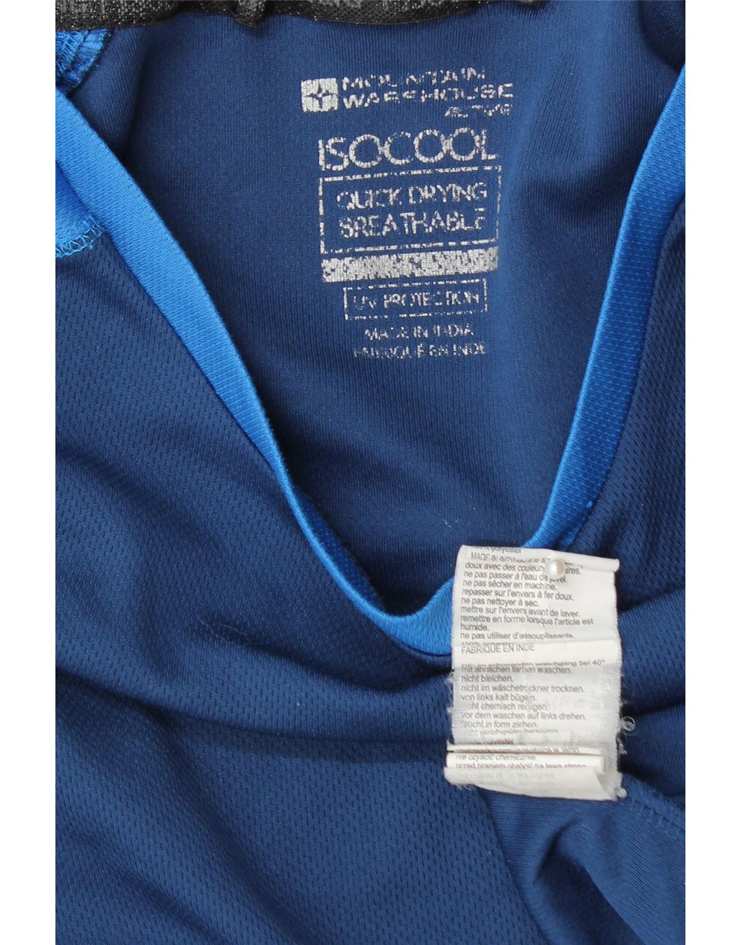 MOUNTAIN WAREHOUSE Tricou IsoCool pentru bărbați Top Medium Blue Colorblock