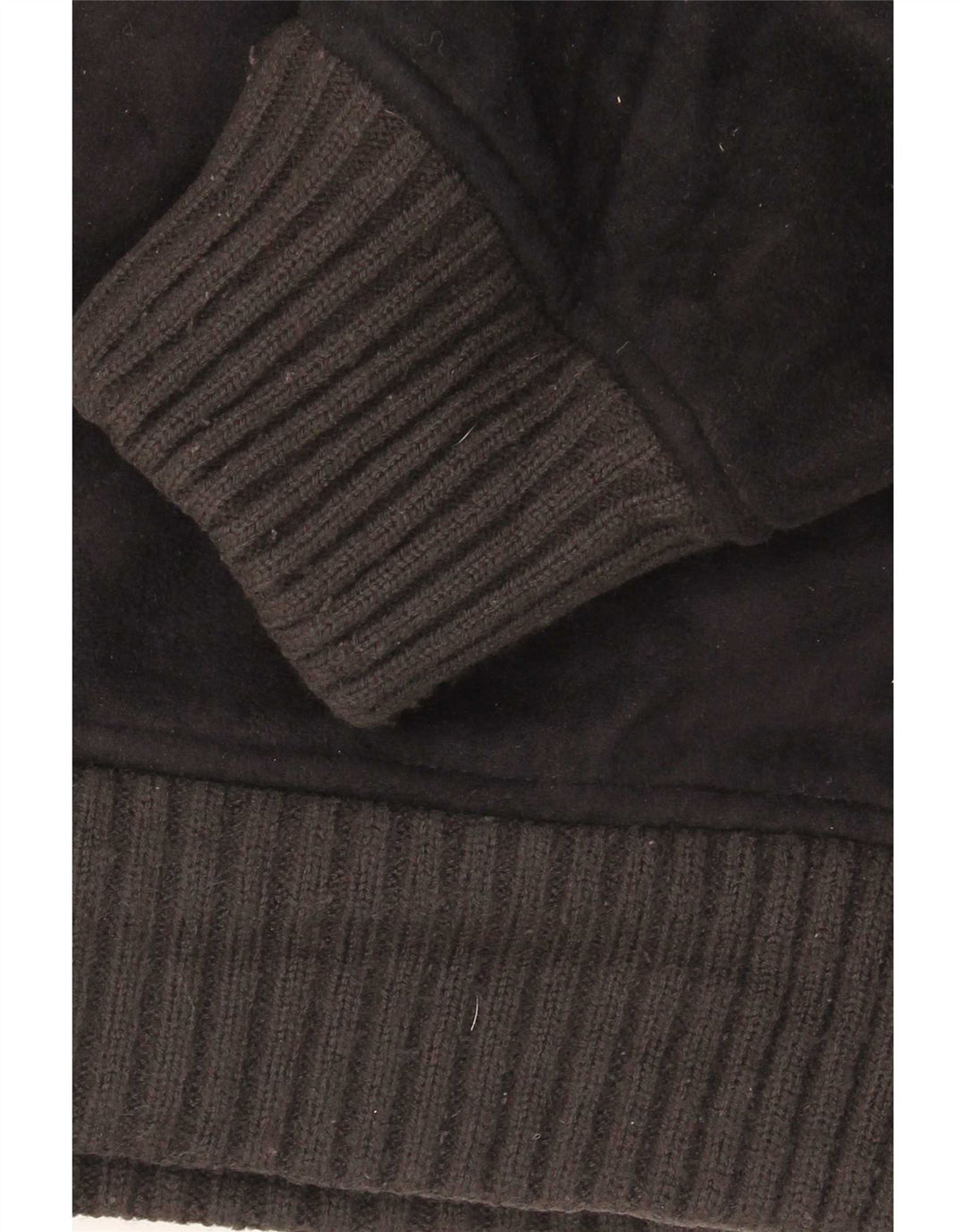Jachetă pentru bărbați Marks & Spencer Sherpa Fleece UK 40 Poliester negru mare