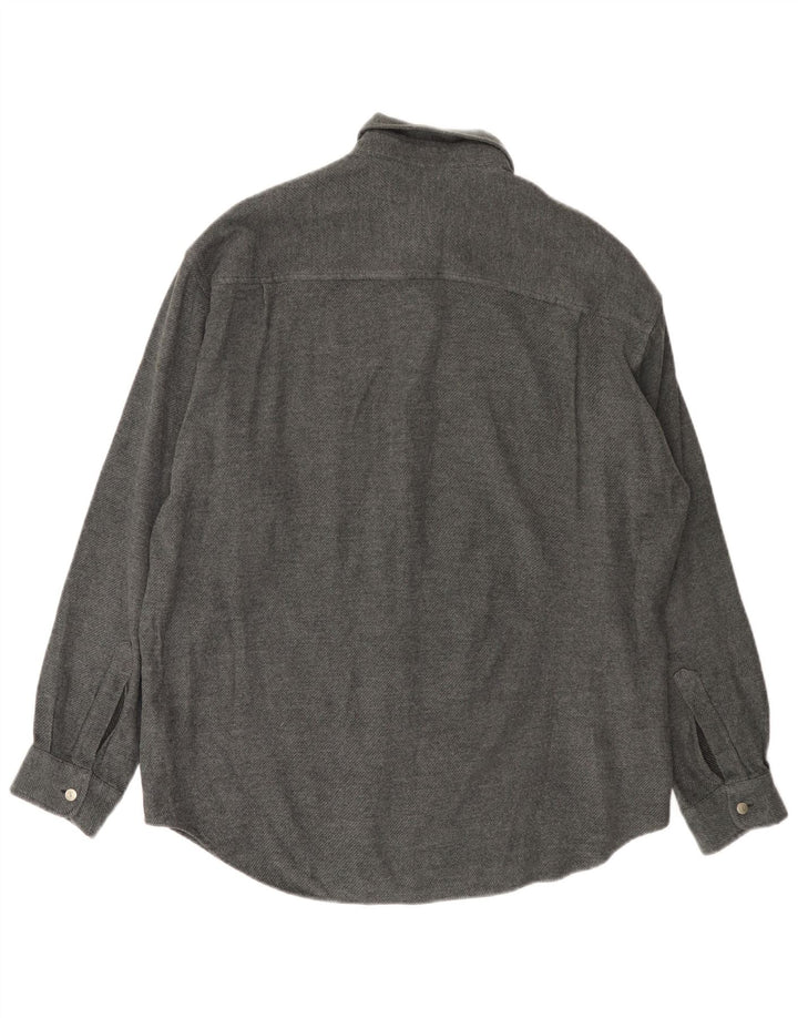 Cămașă de flanel pentru bărbați Trussardi Jeans XL Viscoză gri