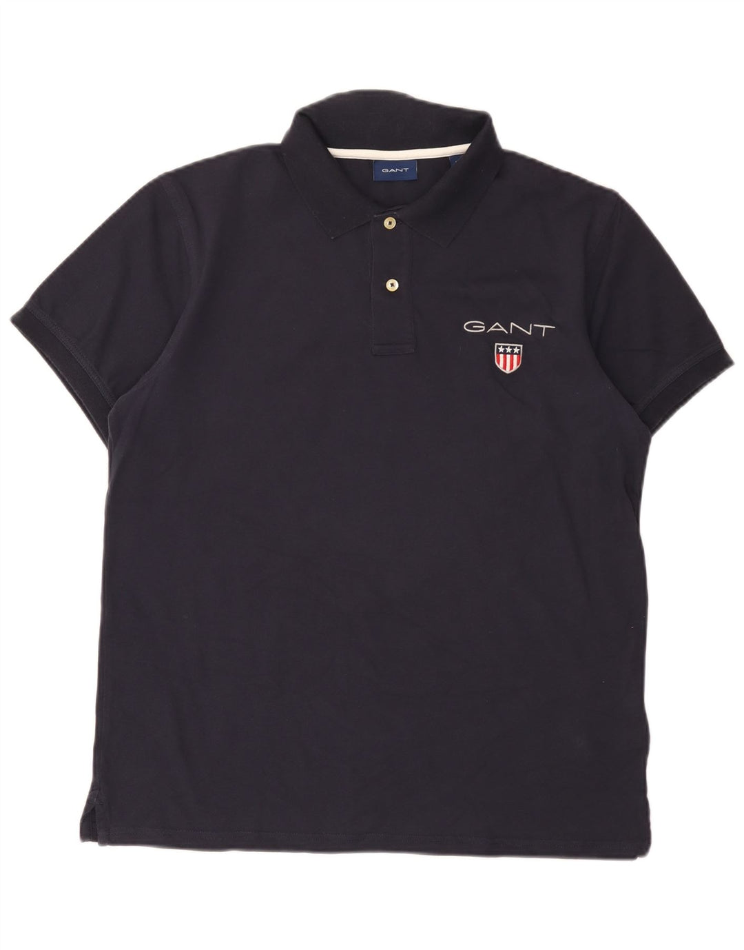 Tricou polo pentru bărbați Gant, mare, albastru bleumarin, bumbac