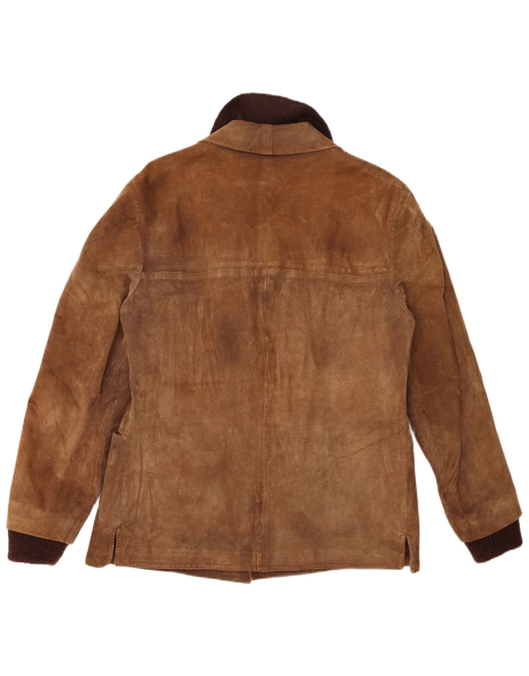 Jachetă vintage bărbătească din piele intoarsa IT 52 mare maro