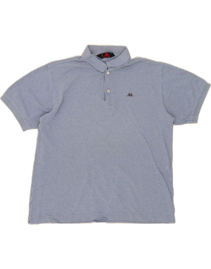KAPPA Mens Polo Shirt Large Blue Cotton Vintage Kappa and Second-Hand Kappa from Messina Hembry 