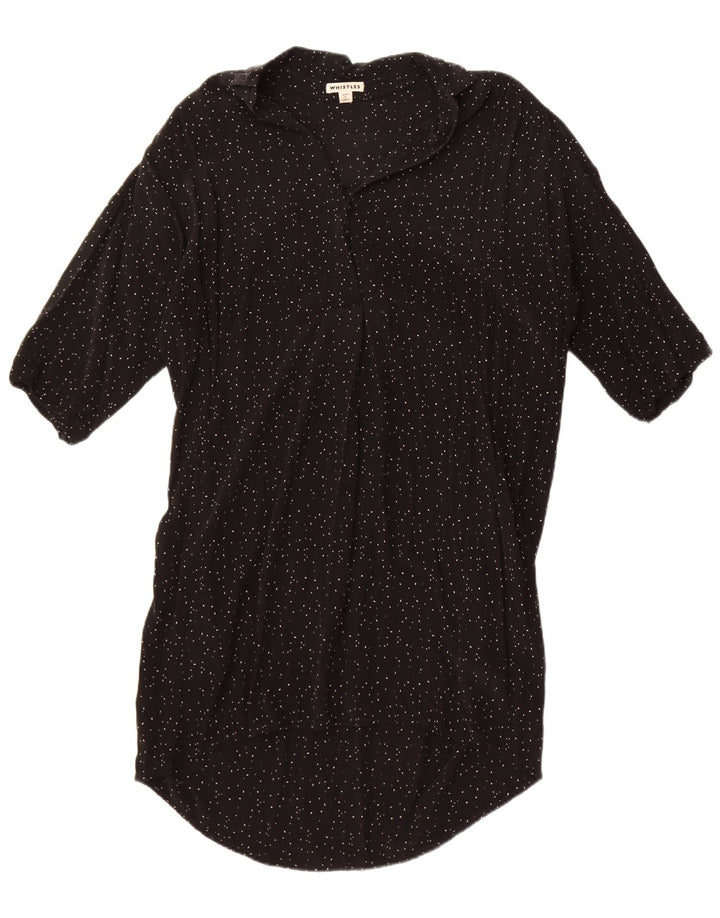 Whistles Rochie supradimensionată pentru femei UK 14 Medium Black Spotted