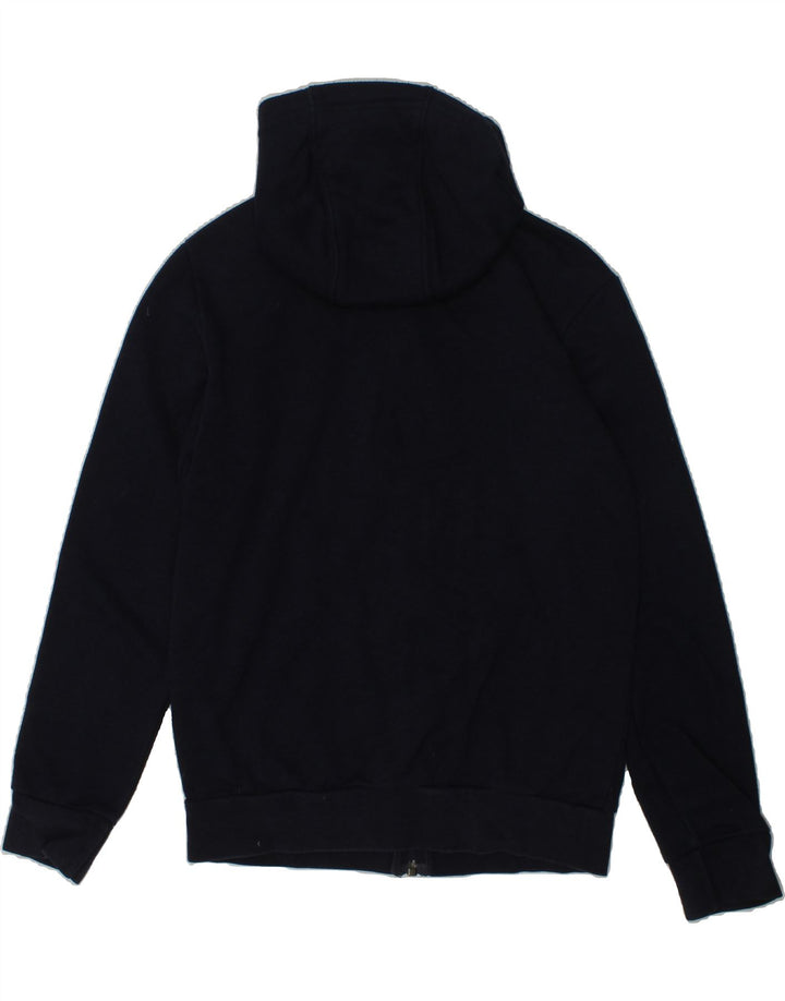 ADIDAS Boys Zip Hoodie Sweater 9-10 Years Navy Blue Cotton | Vintage Adidas | Thrift | Second-Hand Adidas | Used Clothing | Messina Hembry 