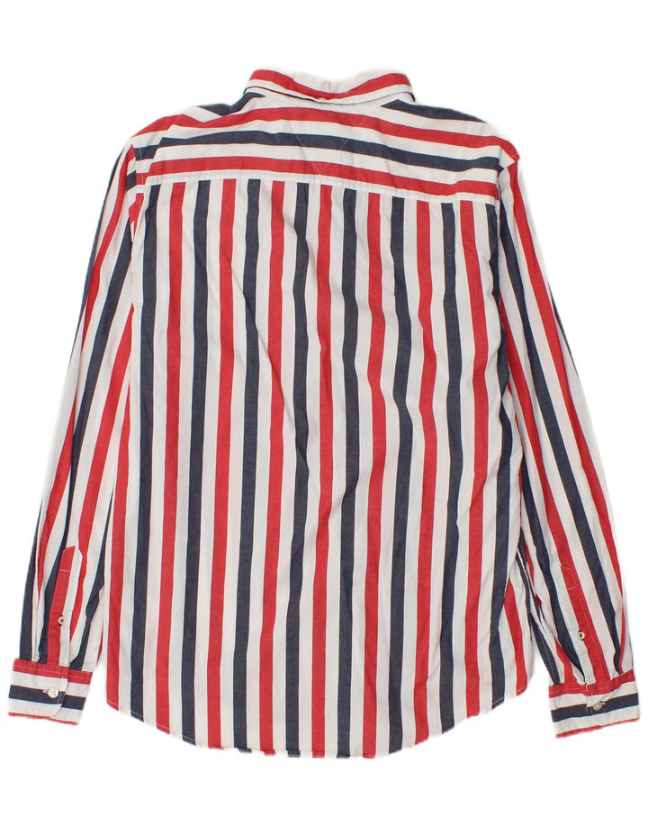 Cămașă Slim Fit Tommy Hilfiger pentru bărbați, bumbac cu dungi multicolore