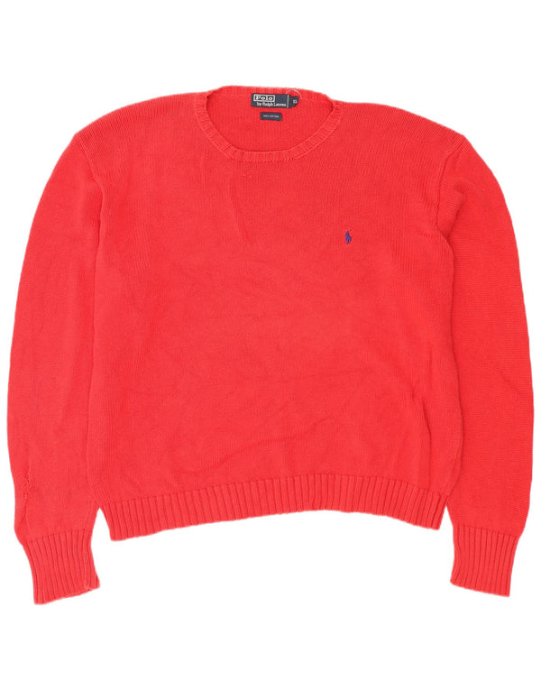 Pulover Polo Ralph Lauren pentru bărbați cu gât roșu, bumbac XL