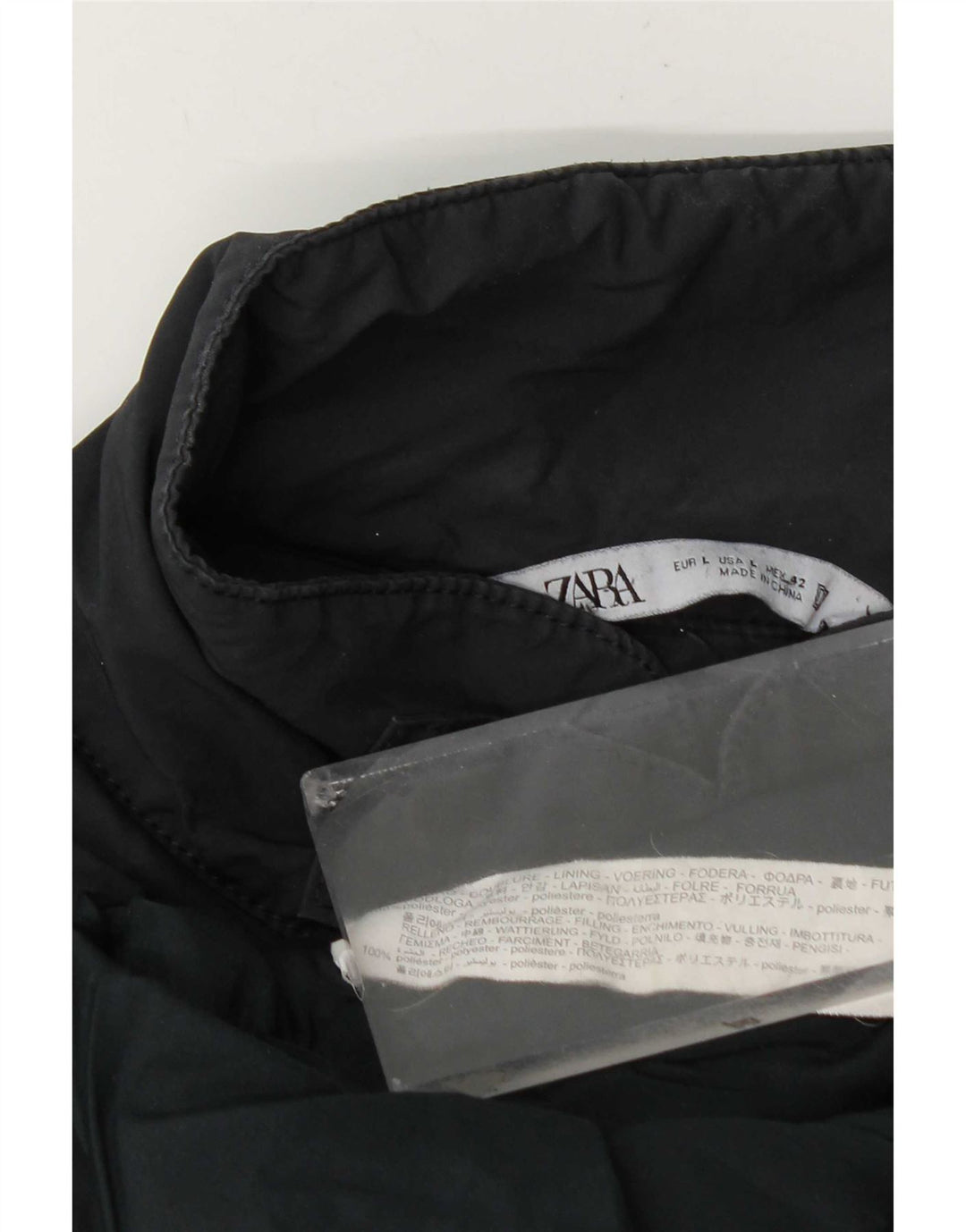 Bomber pentru bărbați Zara UK 40 mare, albastru, poliester