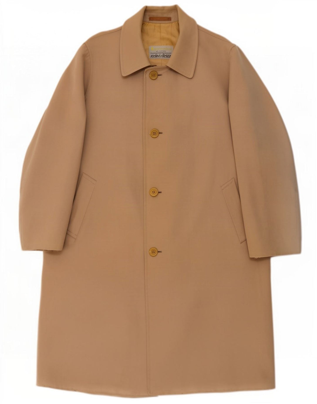 Pardesiu pentru bărbați Aquascutum UK 38 Medium Beige Lână virgină