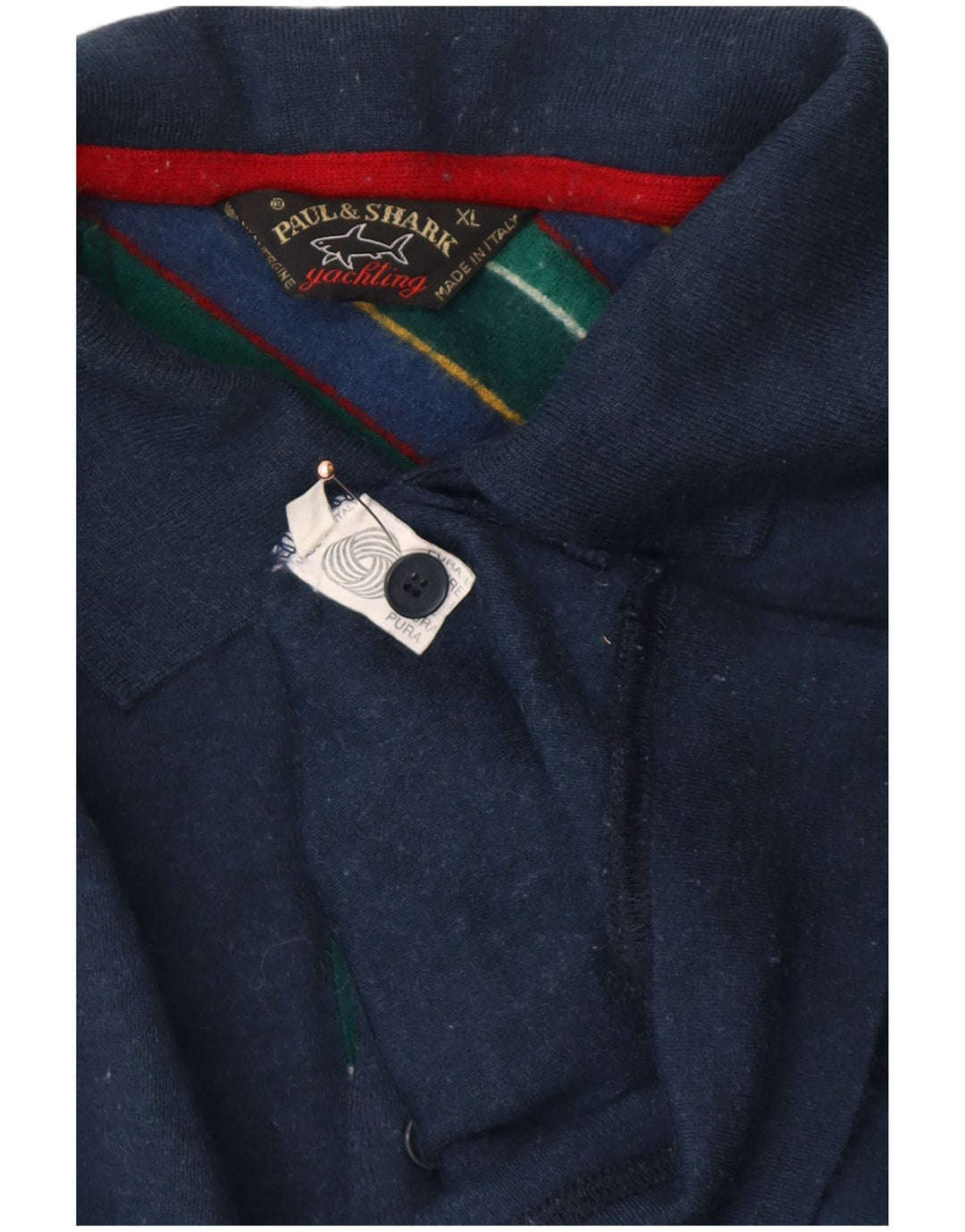 PAUL & SHARK Cămașă polo de iahting pentru bărbați XL Lână bleumarin