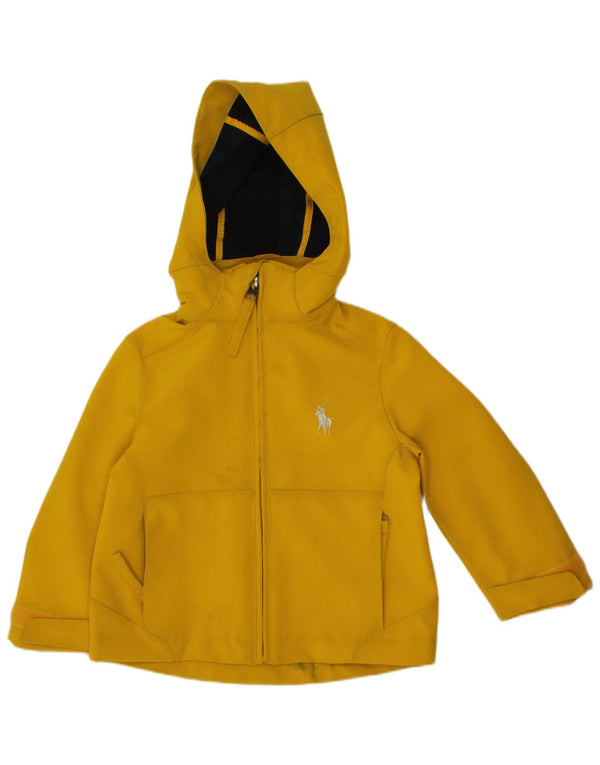 Jachetă de vânt cu glugă Polo Ralph Lauren pentru bebeluși 18-24 luni galbenă