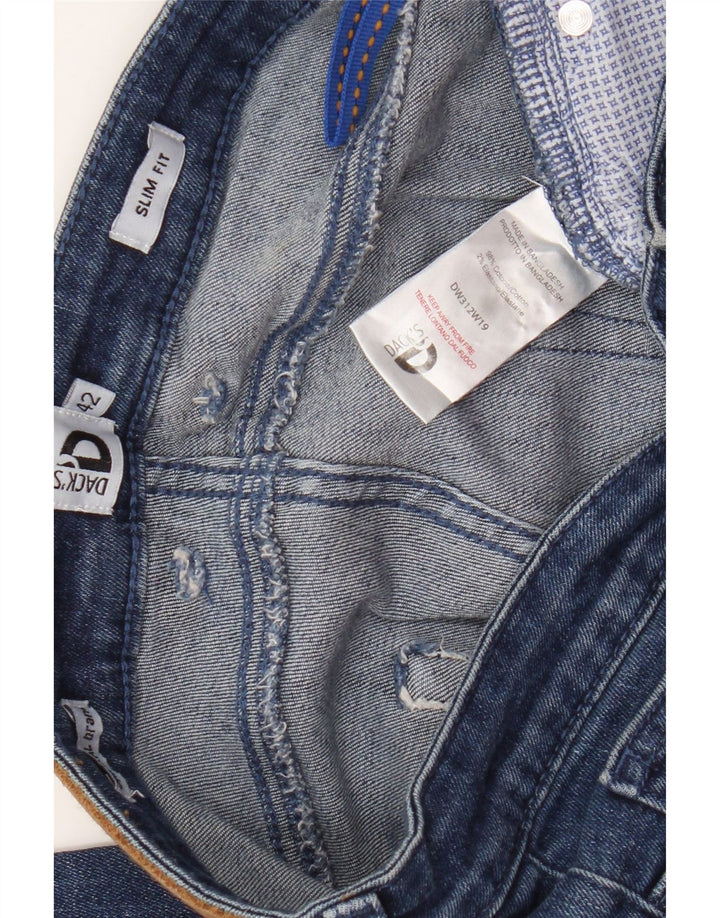 Blugi Dack's Slim IT 42 Medium L30 L28 Bumbac albastru