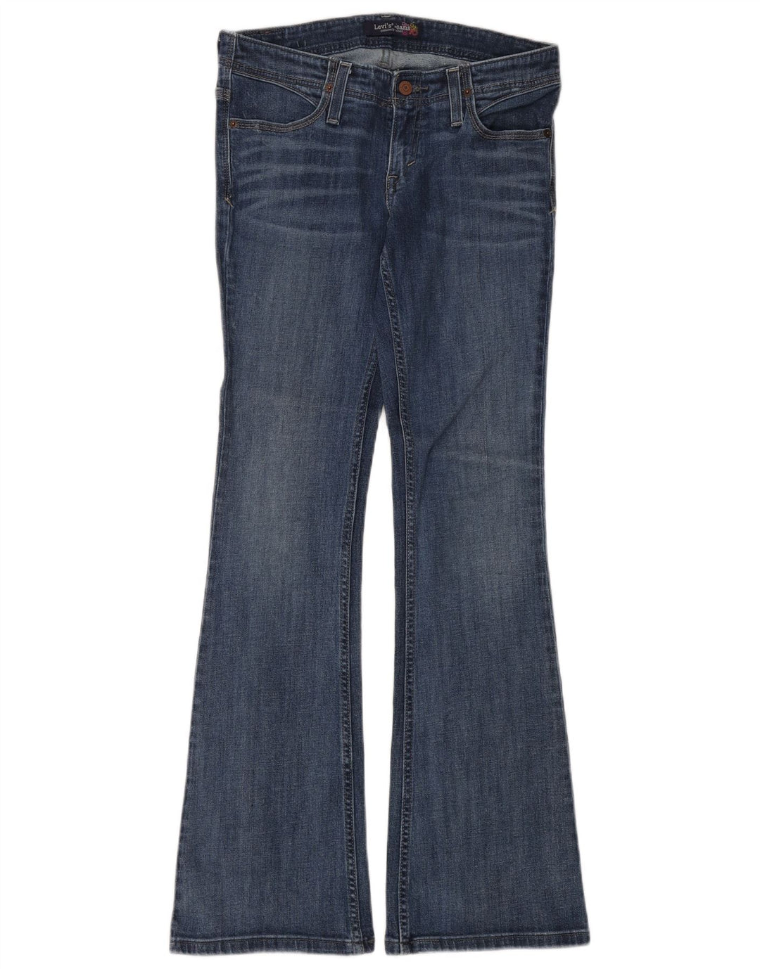 Blugi evazați pentru femei Levi's US 7 Medium L30 L34 Bumbac albastru