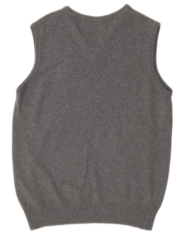 Cappa bărbătesc Vest Tank Top Lână Gri mediu