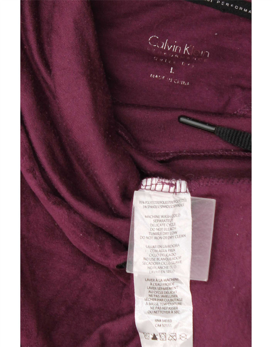 Pulover Calvin Klein din velur pentru femei UK 16 Poliester maro mare