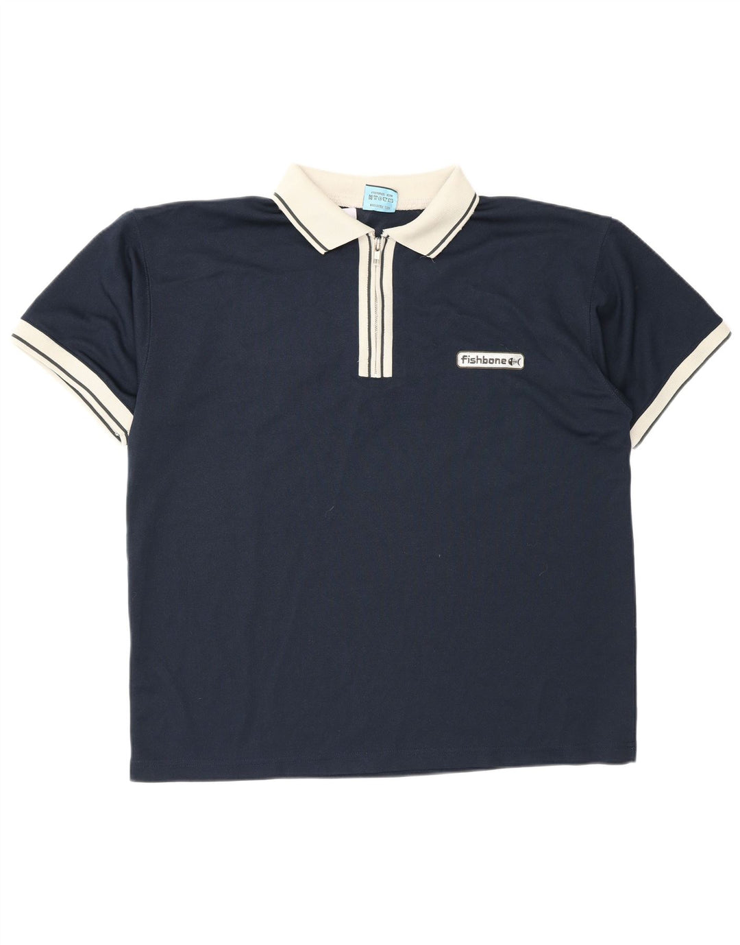 Cămașă polo pentru bărbați Fishbone, poliester color bloc mediu, albastru marin