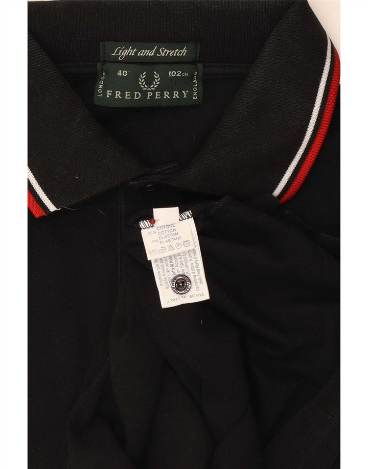Cămașă polo Fred Perry pentru bărbați, bumbac cu dungi negre
