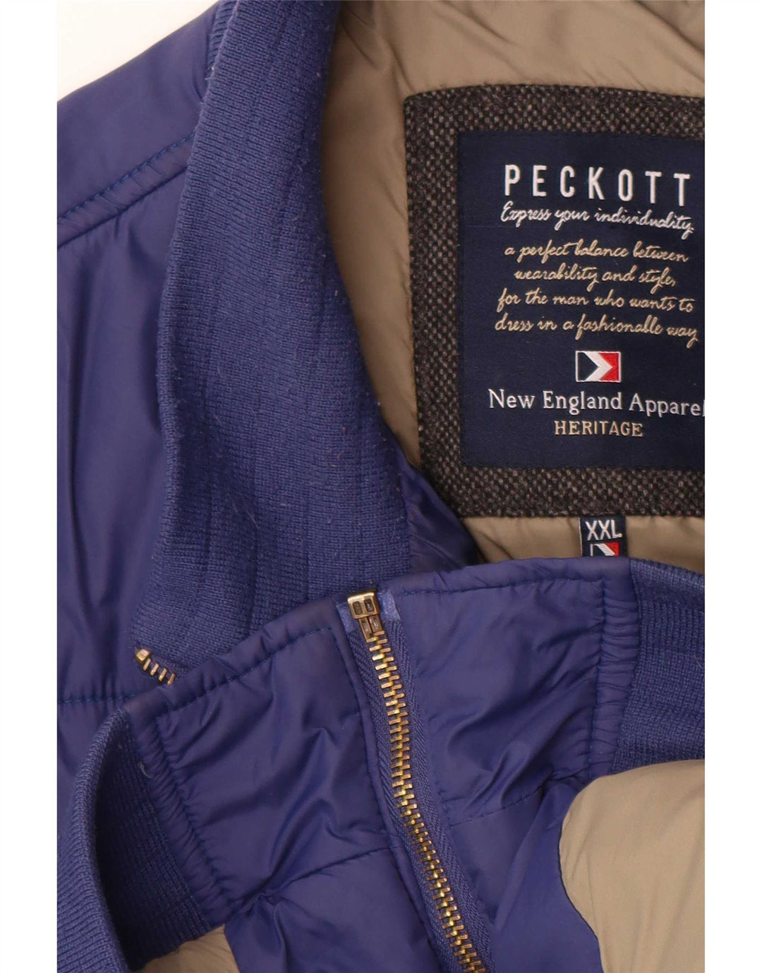 Jachetă căptușită pentru bărbați Peckott UK 44 2XL Poliamidă bleumarin