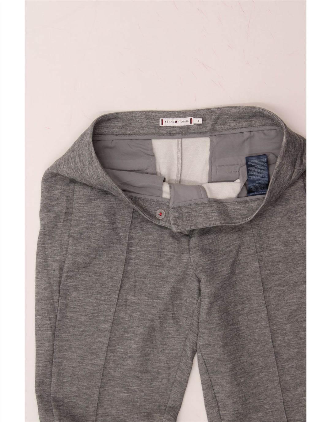 TOMMY HILFIGER Womens Slim Chino Trousers US 8 Medium W32 L29 Grey Vintage Tommy Hilfiger and Second-Hand Tommy Hilfiger from Messina Hembry 