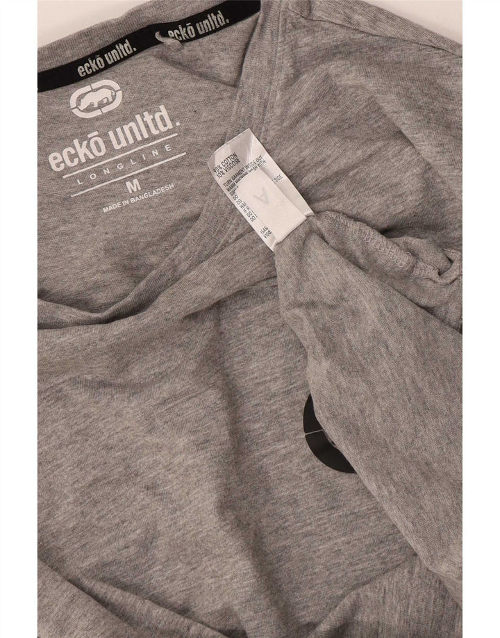 Tricou grafic Ecko Unltd pentru bărbați Top din bumbac gri mediu