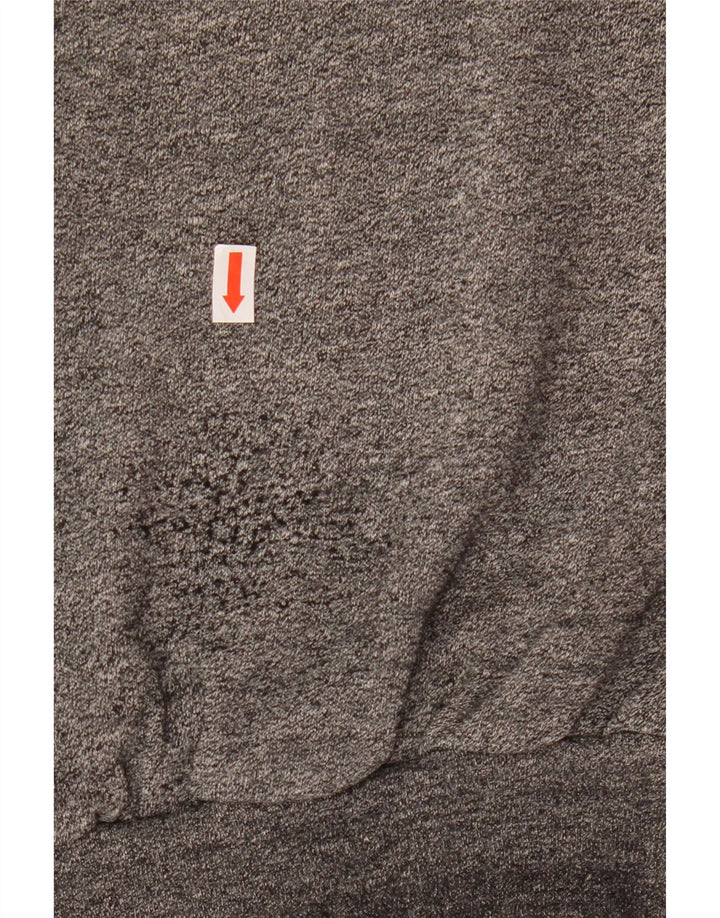 Pulover VINTAGE pentru damă, cu fermoar, cu gât, UK 18 XL, gri pete