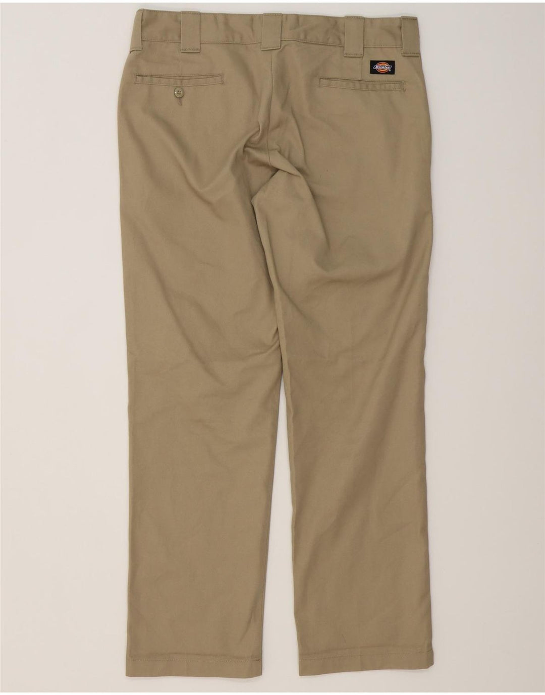 DICKIES Pantaloni chino slim drepti pentru bărbați L34 L32 poliester bej