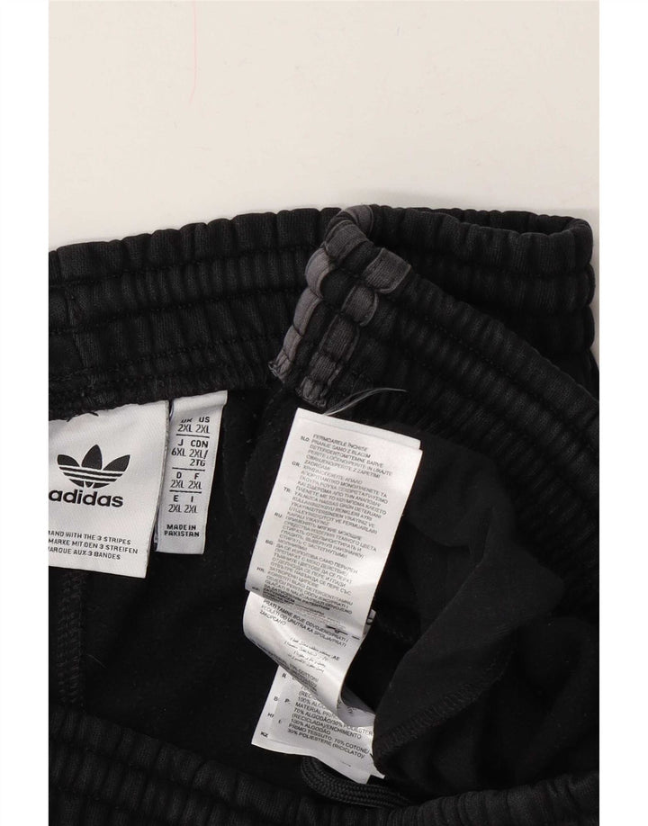 Pantaloni scurți sport pentru bărbați Adidas 2XL, bumbac negru