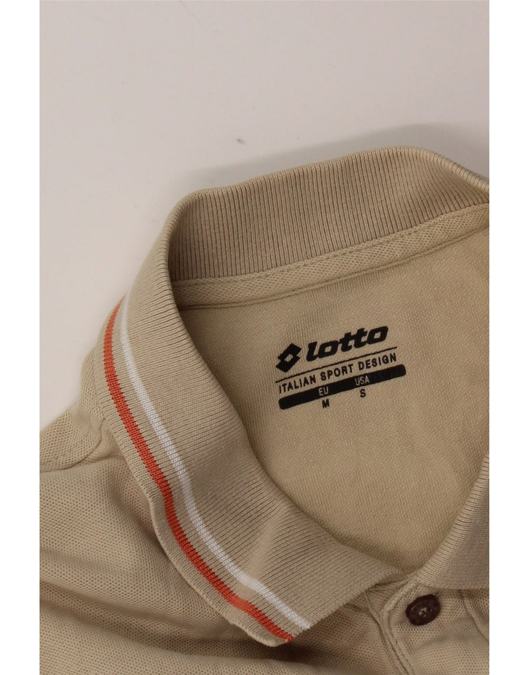 Tricou polo pentru bărbați Lotto Bej mediu
