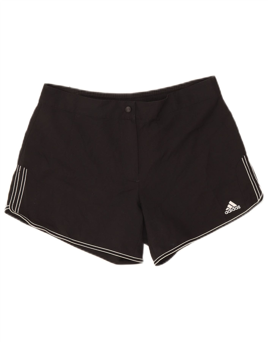 Pantaloni scurți Adidas pentru femei UK 12 Medium W30 Poliester negru