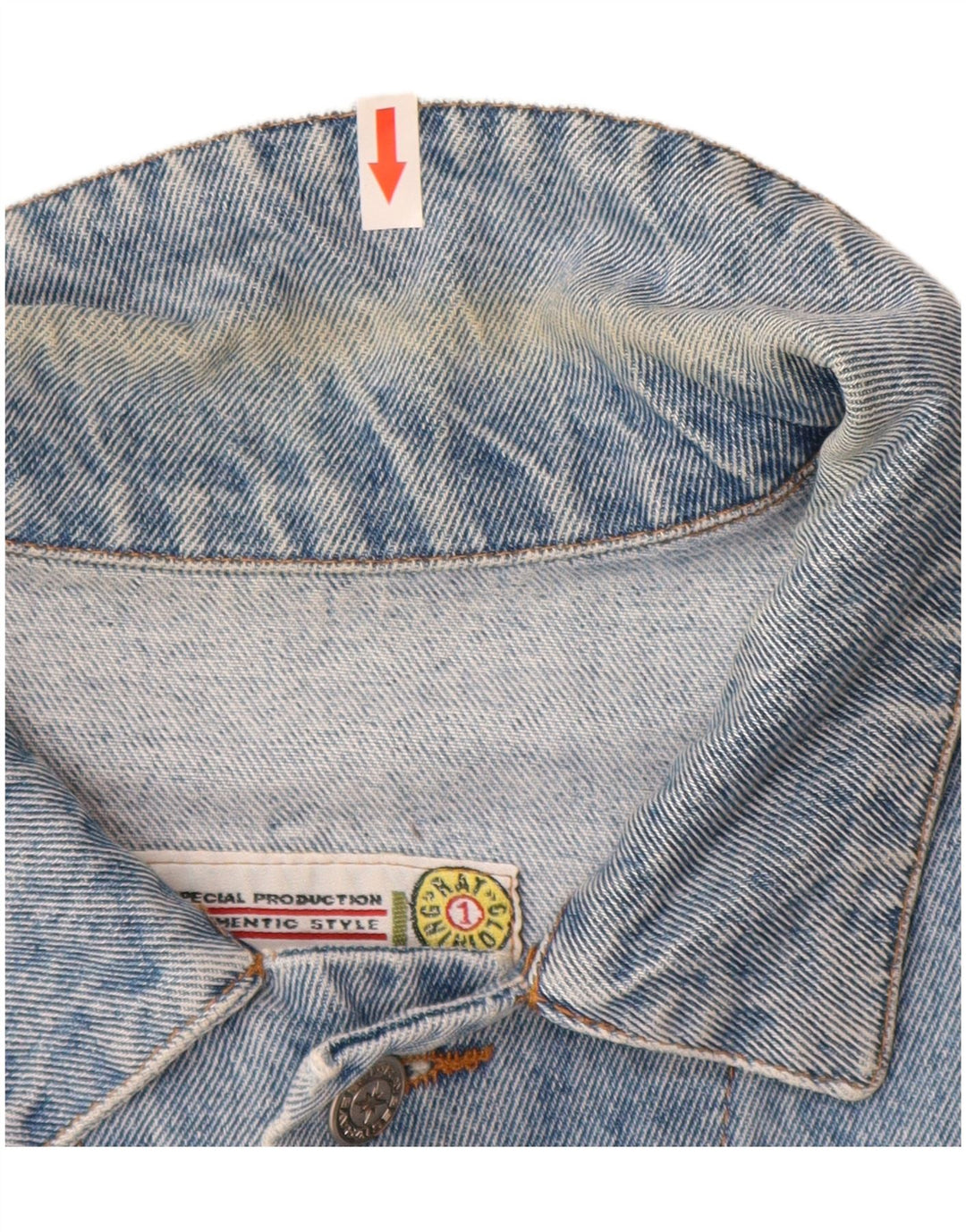 Jachetă de blugi pentru bărbați Raybest UK 42 XL Bumbac albastru