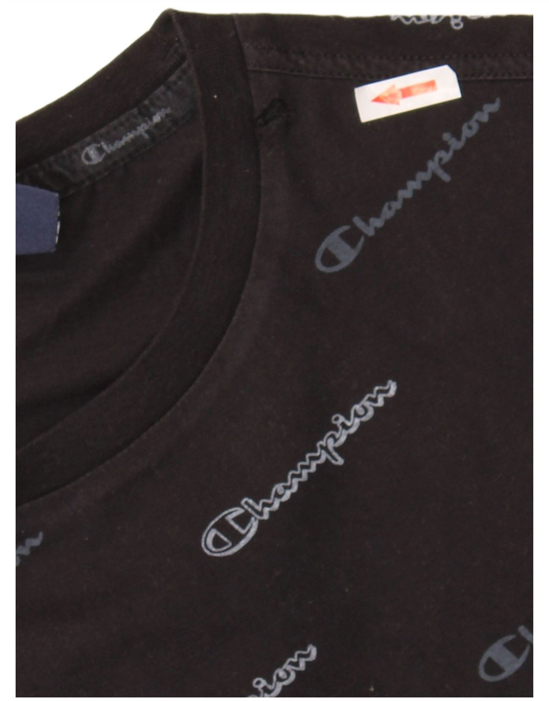 Tricou grafic pentru bărbați Champion Top mic bumbac negru