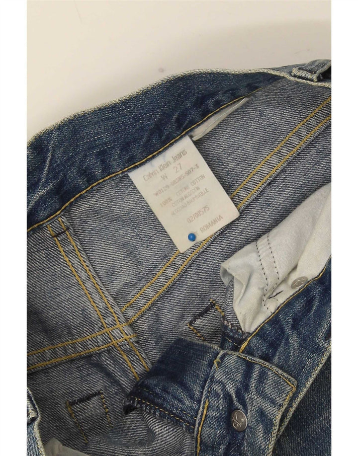 Blugi Calvin Klein Bootcut pentru bărbați W27 L28 Bumbac albastru