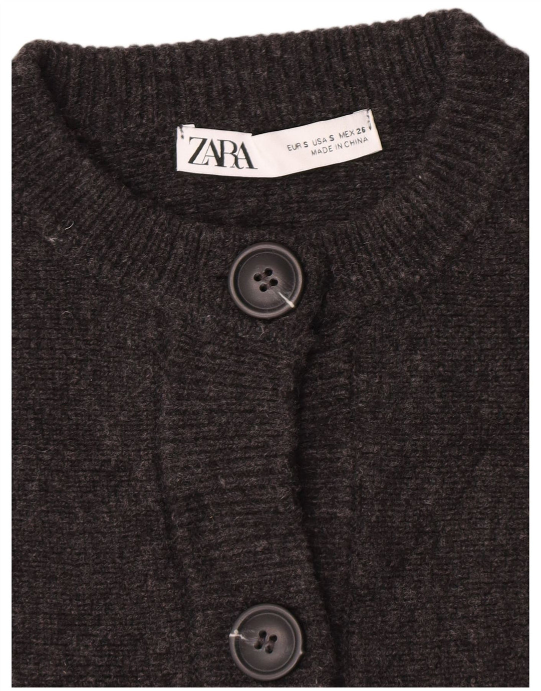 Pulover cardigan pentru femei Zara Marea Britanie 10 Mic Gri Pete