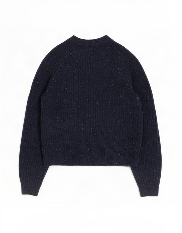 Pulover cardigan pentru femei Marks & Spencer UK 10 mic albastru marin pete