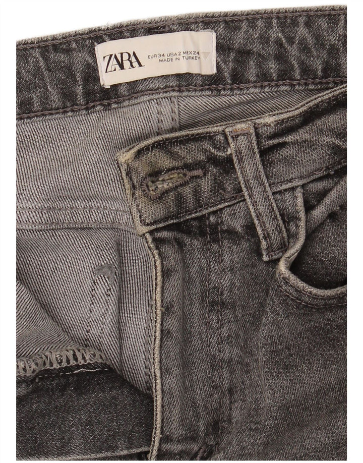Blugi slim pentru femei Zara EU 34 2XS W24 L26 Gri