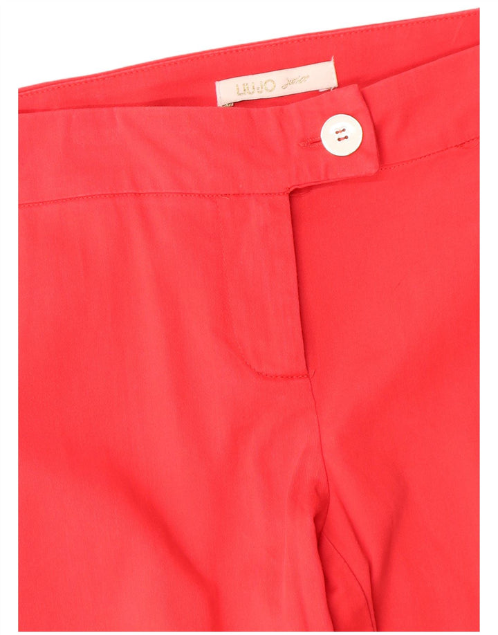 Pantaloni casual subțiri pentru femei Liu Jo L30 L26 roșii