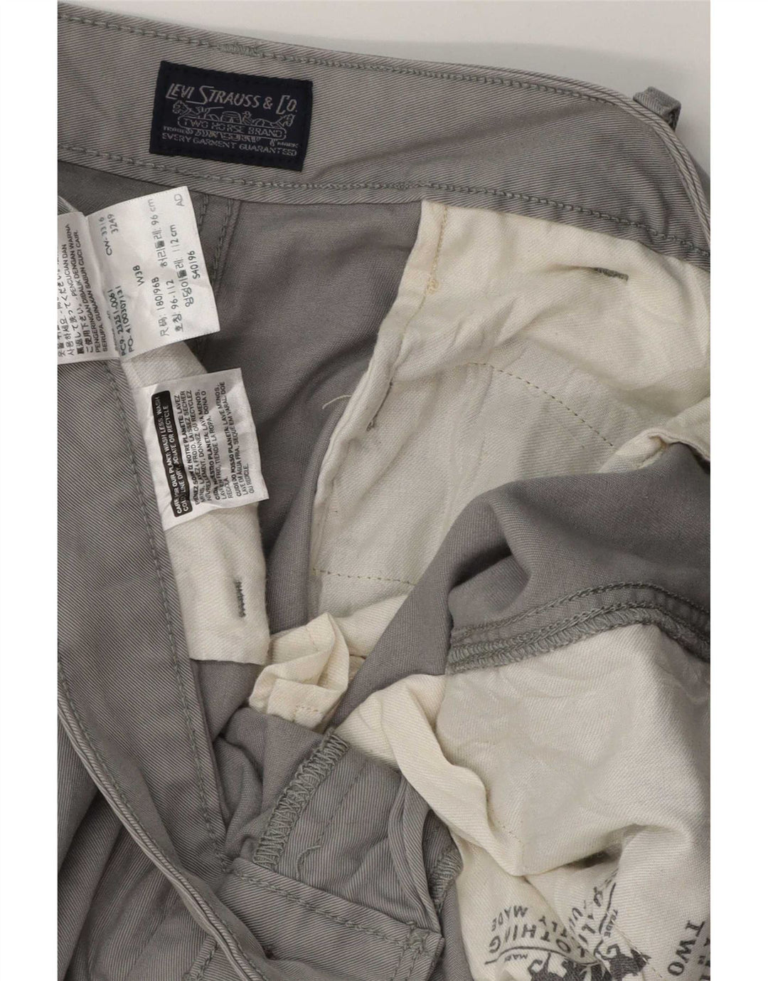 Pantaloni scurți cargo pentru bărbați Levi's W38 XL bumbac gri