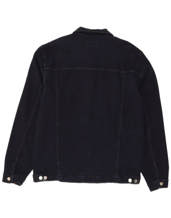 Jachetă de blugi vintage pentru bărbați UK 46 3XL bleumarin