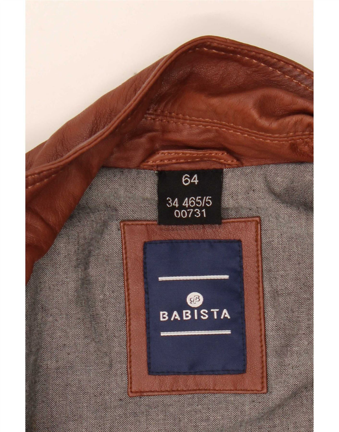 Jachetă din piele pentru bărbați Babista EU 64 7XL din piele maro