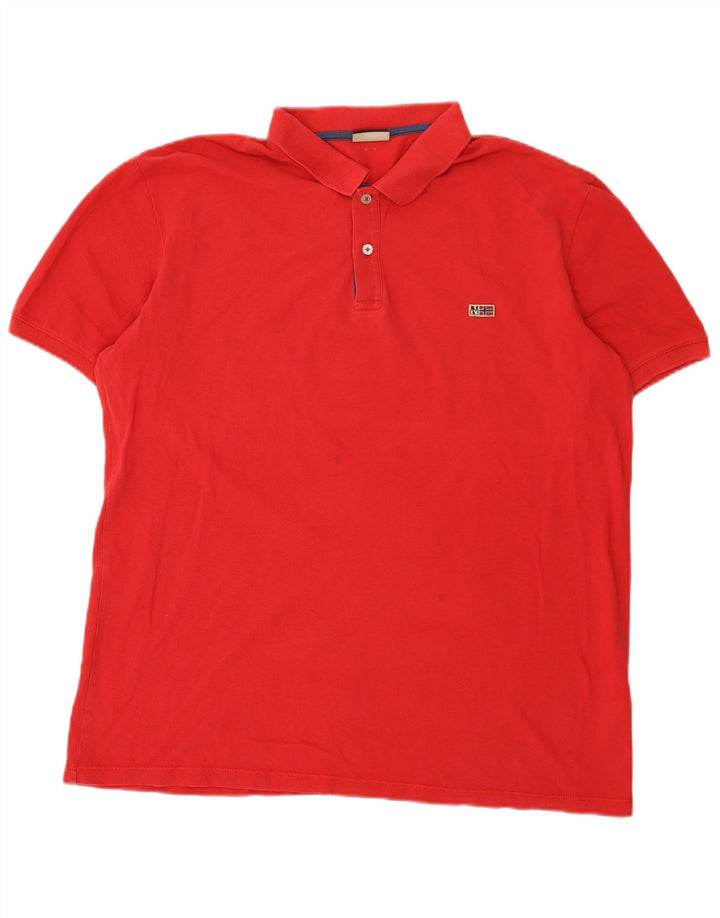 Tricou polo pentru bărbați Napapijri 2XL roșu