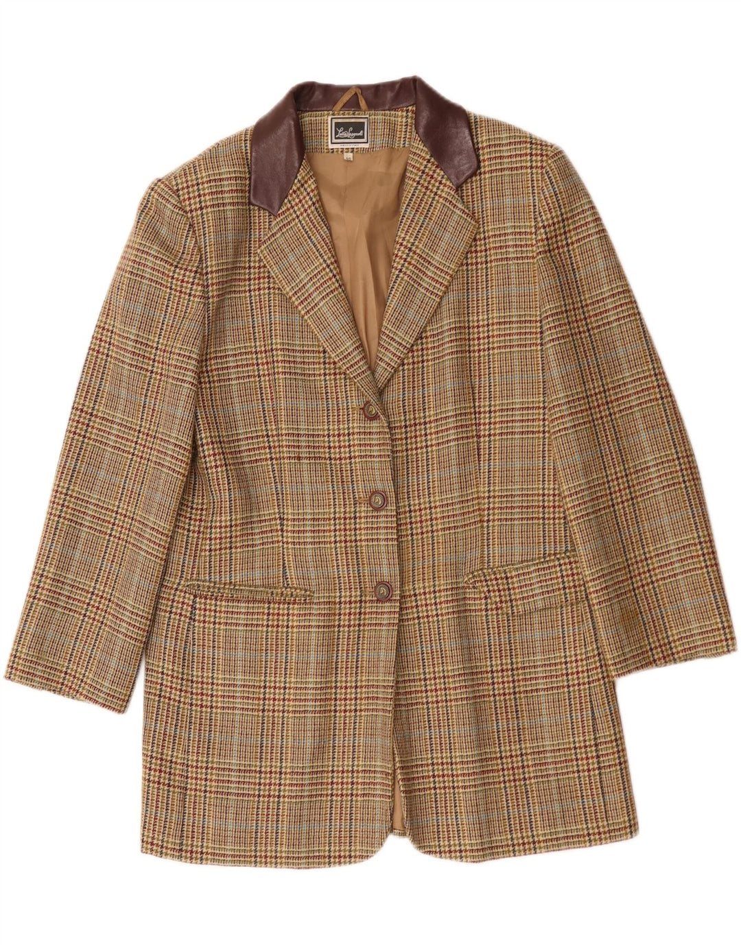 Sacou blazer pentru femei Luisa Spagnoli, cu 3 nasturi, IT 46, mare, bej, picioare de gală