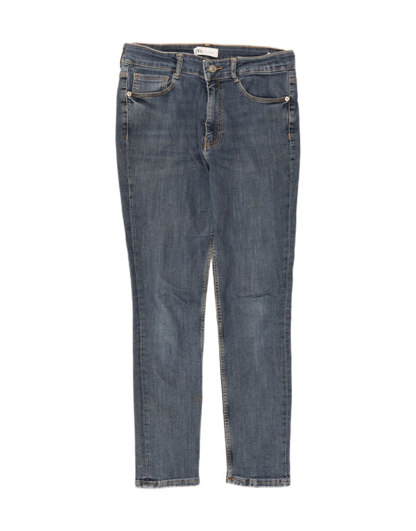 Blugi skinny de damă Zara EU 42 Large W32 L27 Albastru